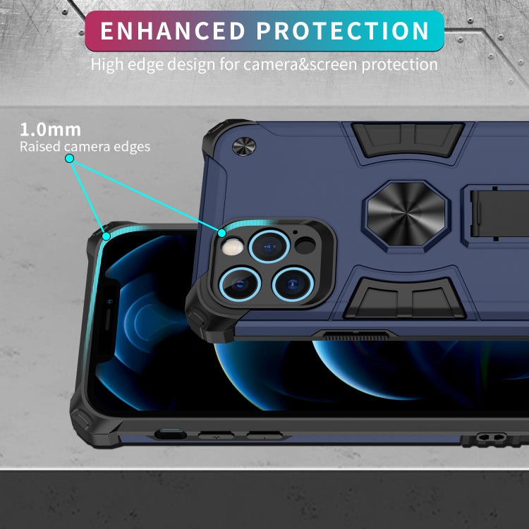 For iPhone 12 Pro Shockproof TPU + PC Protective Case with Invisible Holder