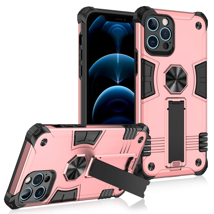 For iPhone 12 Pro Shockproof TPU + PC Protective Case with Invisible Holder
