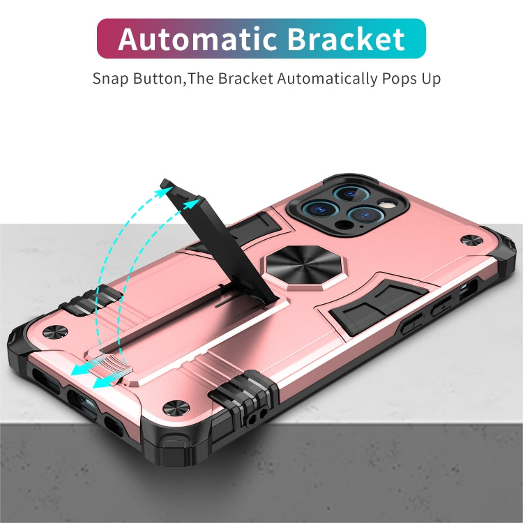 For iPhone 12 Pro Shockproof TPU + PC Protective Case with Invisible Holder
