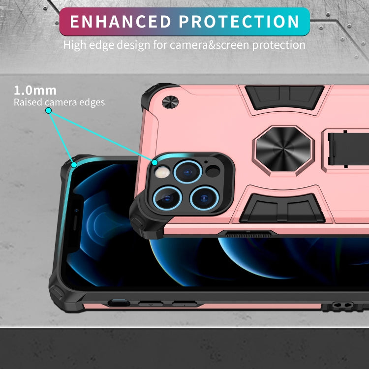 For iPhone 12 Pro Shockproof TPU + PC Protective Case with Invisible Holder
