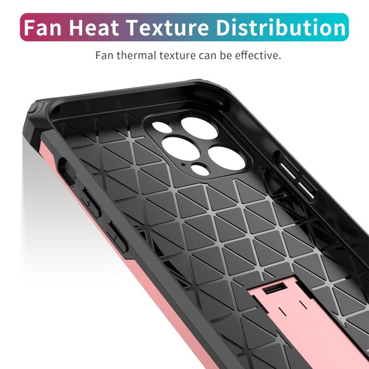 For iPhone 12 Pro Shockproof TPU + PC Protective Case with Invisible Holder