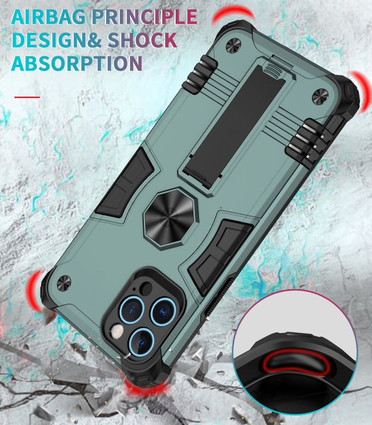 For iPhone 12 Pro Shockproof TPU + PC Protective Case with Invisible Holder