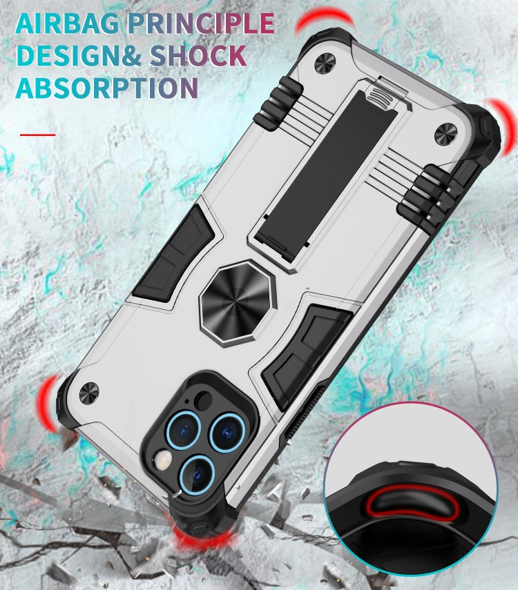 For iPhone 12 Pro Shockproof TPU + PC Protective Case with Invisible Holder