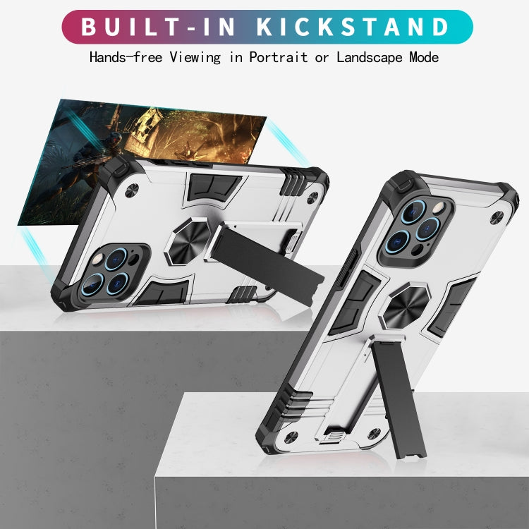 For iPhone 12 Pro Shockproof TPU + PC Protective Case with Invisible Holder