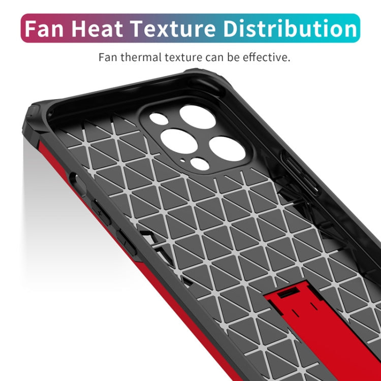 For iPhone 12 Pro Max Shockproof TPU + PC Protective Case with Invisible Holder