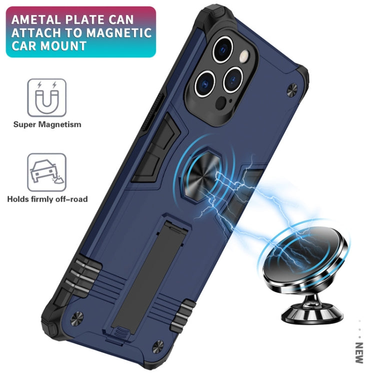 For iPhone 12 Pro Max Shockproof TPU + PC Protective Case with Invisible Holder