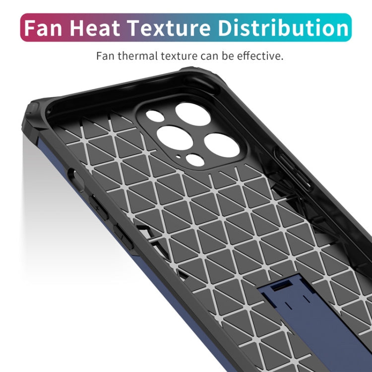 For iPhone 12 Pro Max Shockproof TPU + PC Protective Case with Invisible Holder