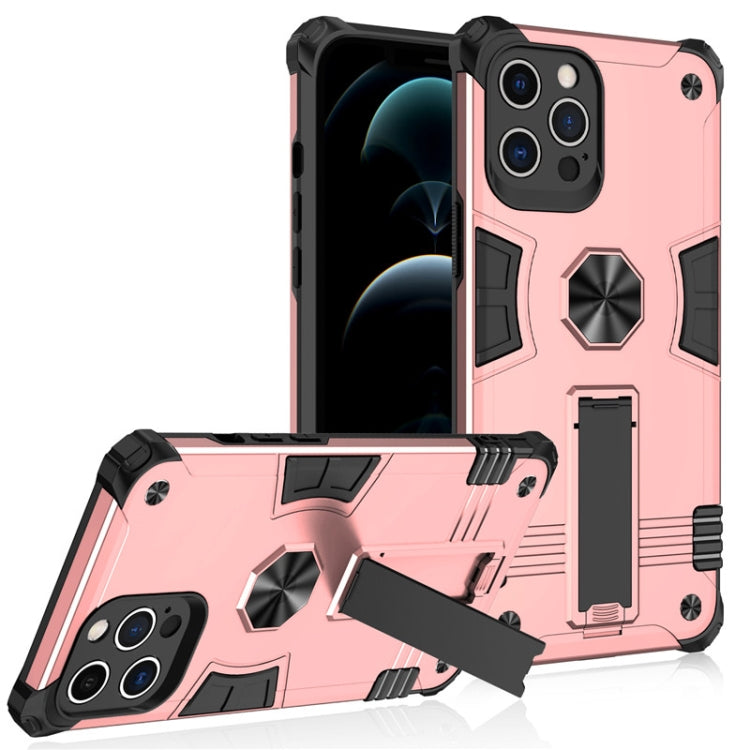 For iPhone 12 Pro Max Shockproof TPU + PC Protective Case with Invisible Holder