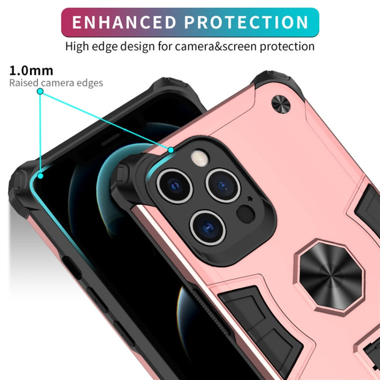 For iPhone 12 Pro Max Shockproof TPU + PC Protective Case with Invisible Holder