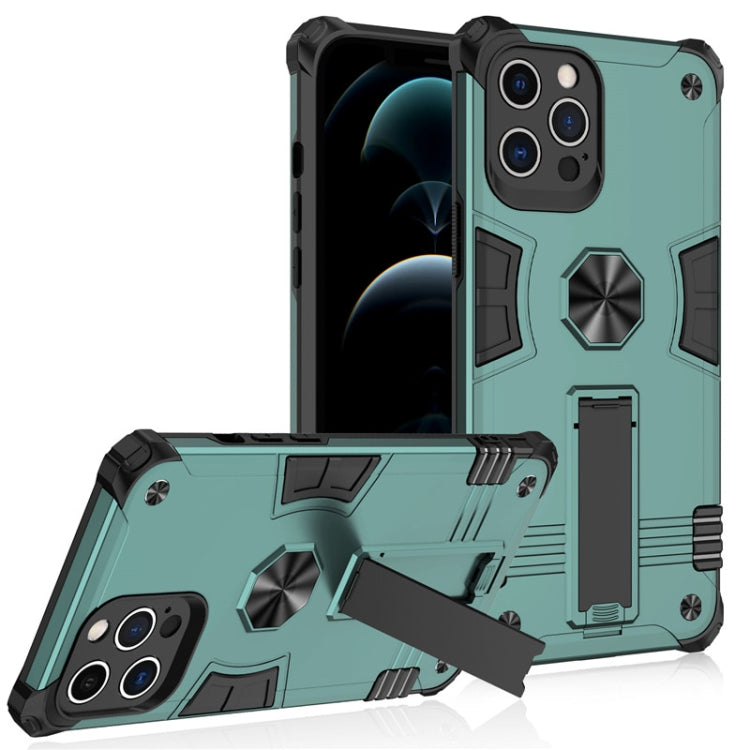 For iPhone 12 Pro Max Shockproof TPU + PC Protective Case with Invisible Holder