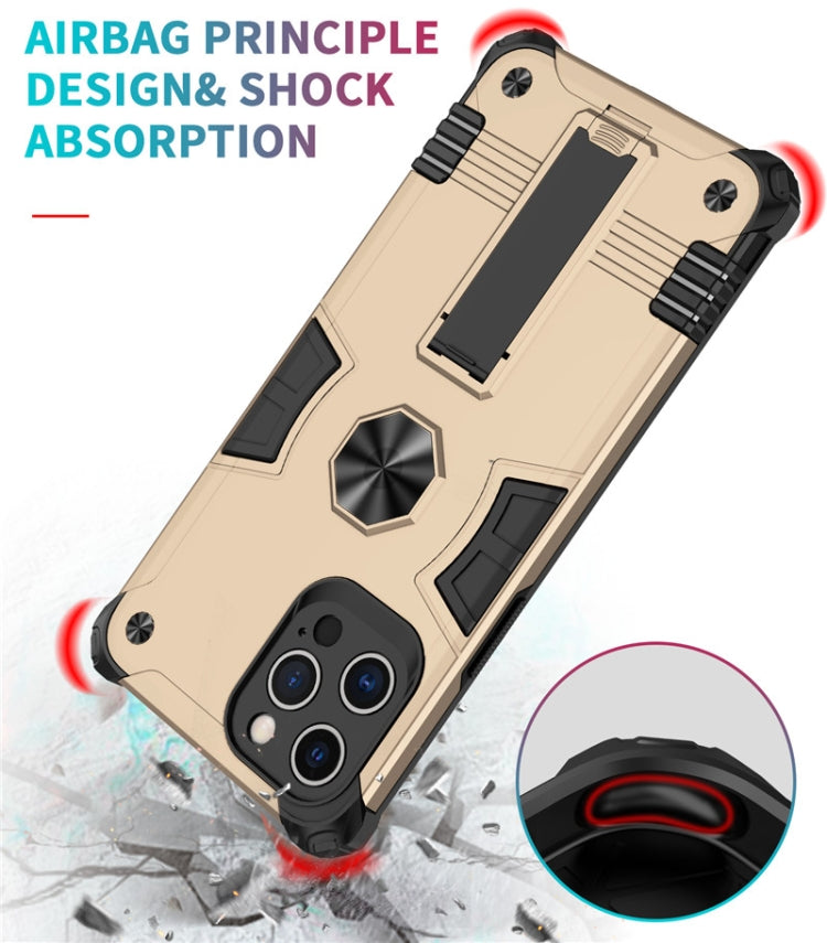 For iPhone 12 Pro Max Shockproof TPU + PC Protective Case with Invisible Holder