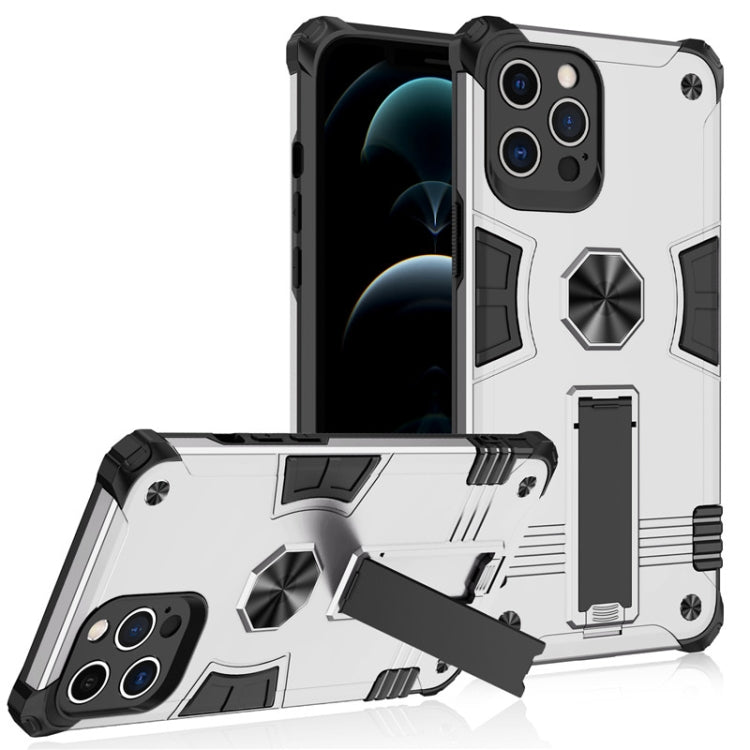For iPhone 12 Pro Max Shockproof TPU + PC Protective Case with Invisible Holder