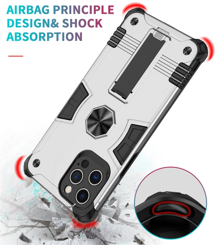 For iPhone 12 Pro Max Shockproof TPU + PC Protective Case with Invisible Holder