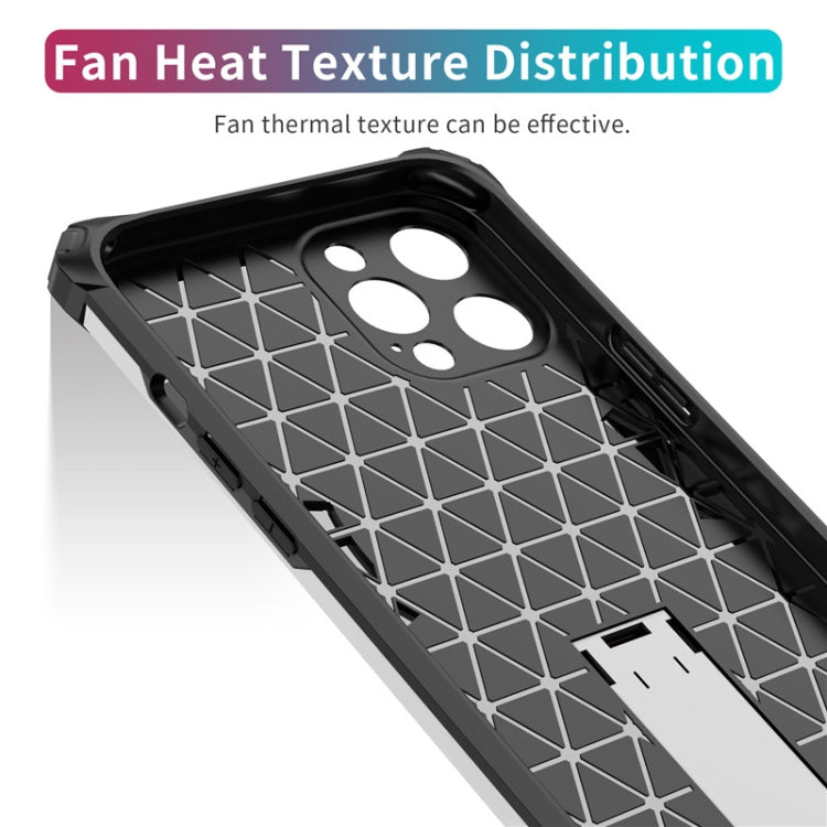 For iPhone 12 Pro Max Shockproof TPU + PC Protective Case with Invisible Holder