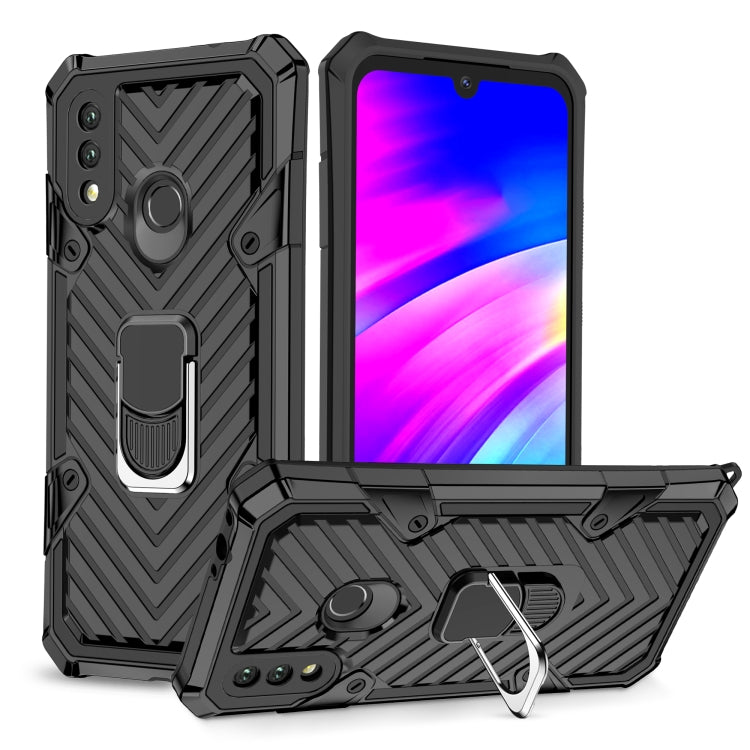 For Xiaomi Redmi 7 Cool Armor PC + TPU Shockproof Case with 360 Degree Rotation Ring Holder