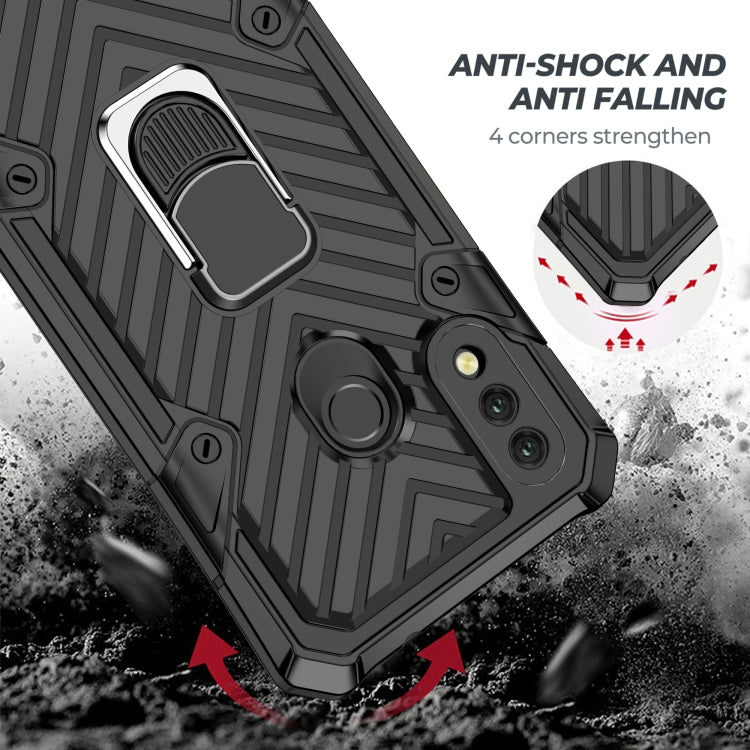 For Xiaomi Redmi 7 Cool Armor PC + TPU Shockproof Case with 360 Degree Rotation Ring Holder