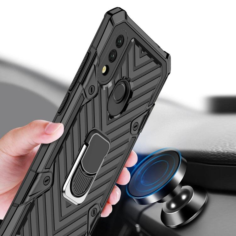 For Xiaomi Redmi 7 Cool Armor PC + TPU Shockproof Case with 360 Degree Rotation Ring Holder