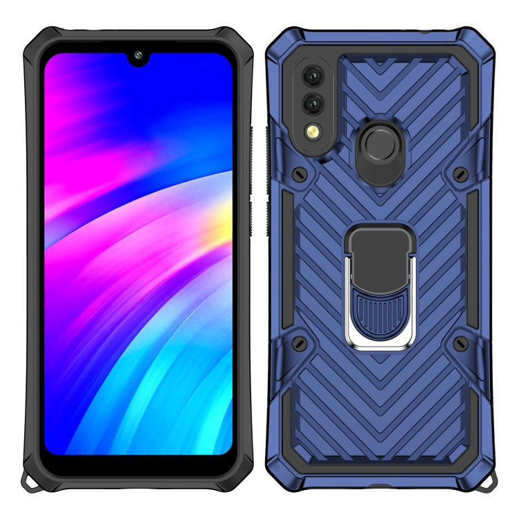 For Xiaomi Redmi 7 Cool Armor PC + TPU Shockproof Case with 360 Degree Rotation Ring Holder