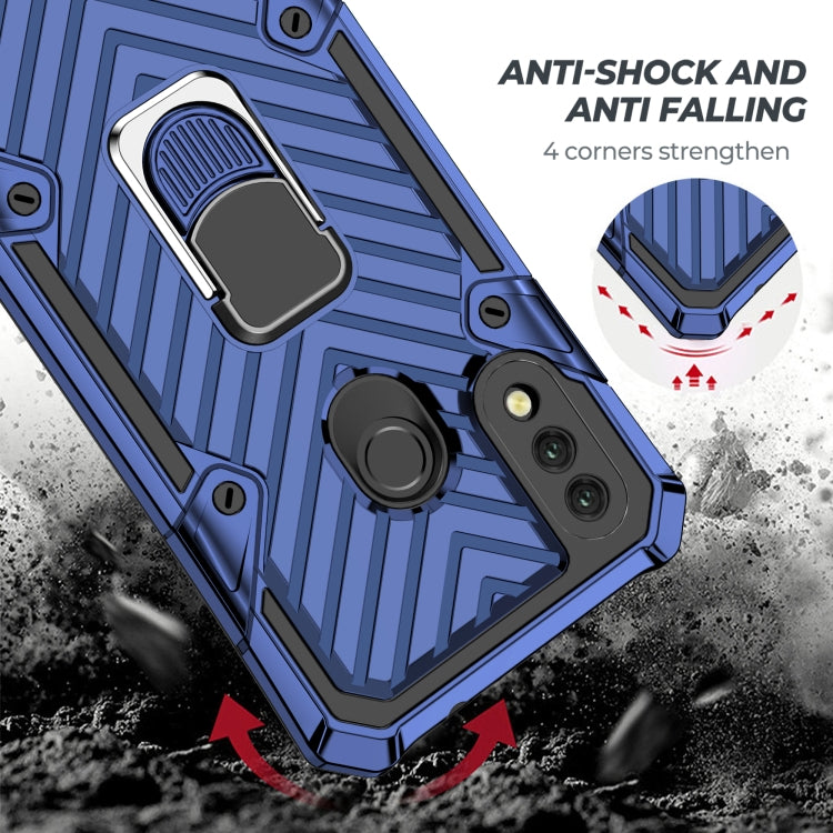 For Xiaomi Redmi 7 Cool Armor PC + TPU Shockproof Case with 360 Degree Rotation Ring Holder