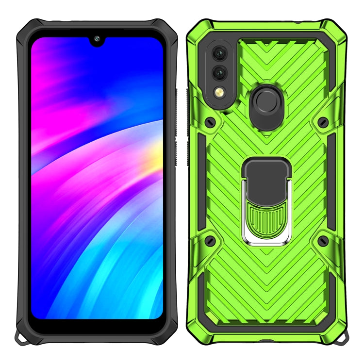 For Xiaomi Redmi 7 Cool Armor PC + TPU Shockproof Case with 360 Degree Rotation Ring Holder