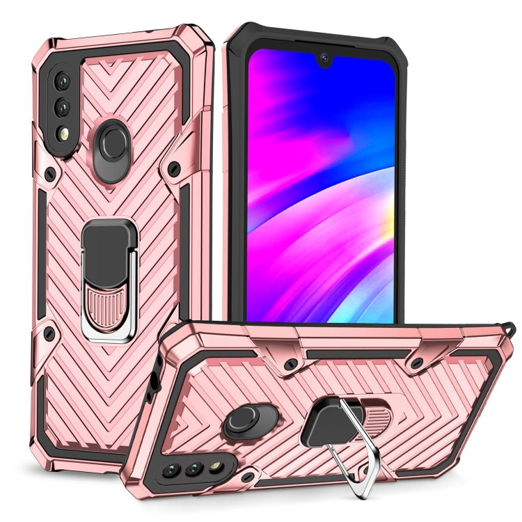 For Xiaomi Redmi 7 Cool Armor PC + TPU Shockproof Case with 360 Degree Rotation Ring Holder