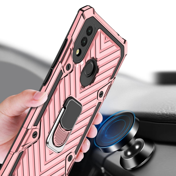 For Xiaomi Redmi 7 Cool Armor PC + TPU Shockproof Case with 360 Degree Rotation Ring Holder