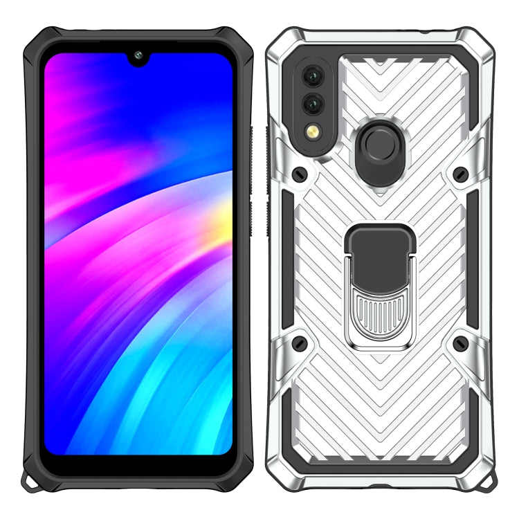 For Xiaomi Redmi 7 Cool Armor PC + TPU Shockproof Case with 360 Degree Rotation Ring Holder