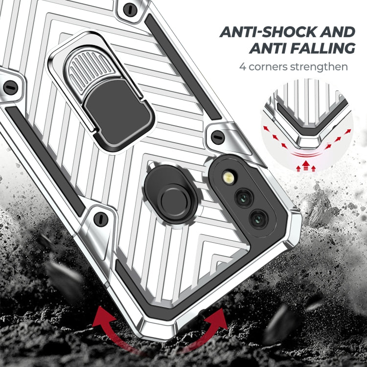 For Xiaomi Redmi 7 Cool Armor PC + TPU Shockproof Case with 360 Degree Rotation Ring Holder