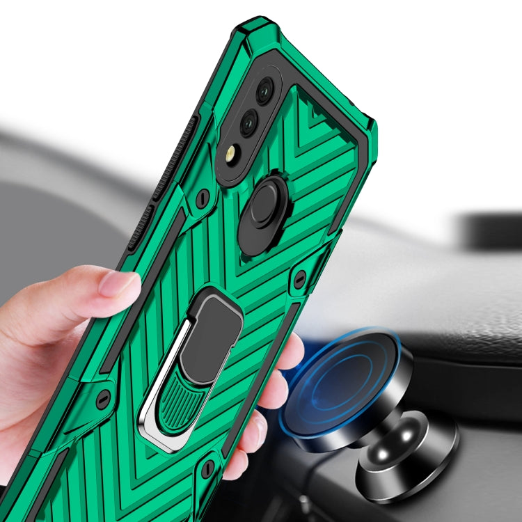 For Xiaomi Redmi 7 Cool Armor PC + TPU Shockproof Case with 360 Degree Rotation Ring Holder