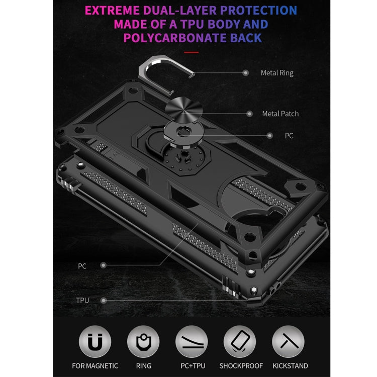 For Xiaomi Mi 10T Lite 5G Shockproof TPU + PC Protective Case with 360 Degree Rotating Holder