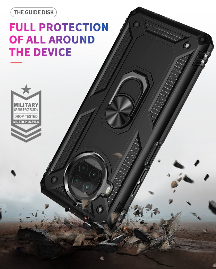 For Xiaomi Mi 10T Lite 5G Shockproof TPU + PC Protective Case with 360 Degree Rotating Holder