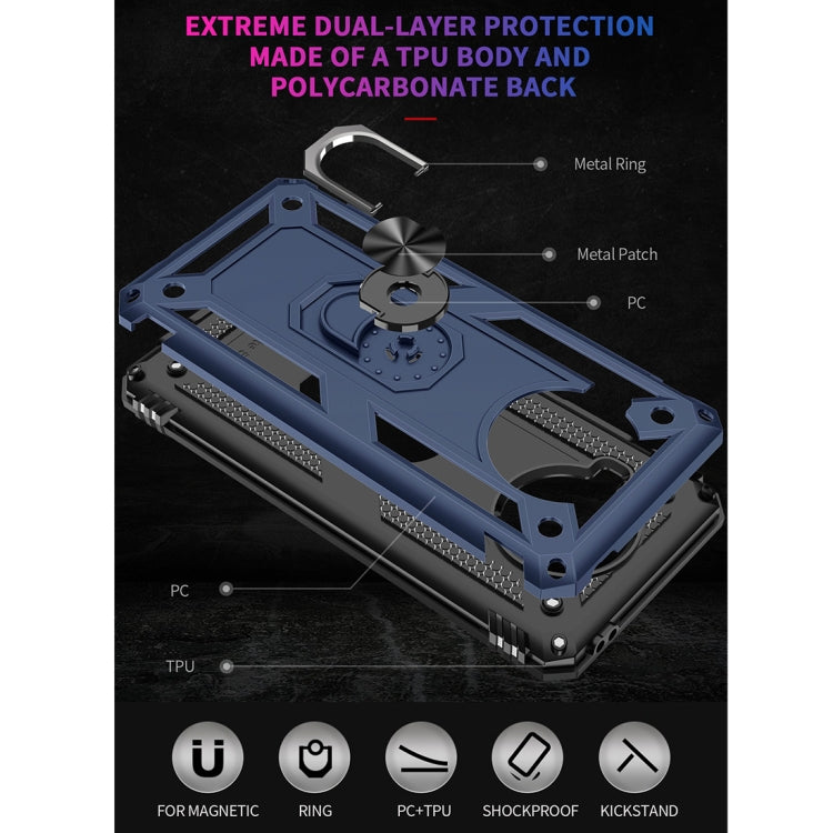 For Xiaomi Mi 10T Lite 5G Shockproof TPU + PC Protective Case with 360 Degree Rotating Holder