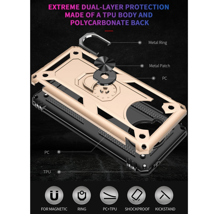 For Xiaomi Mi 10T Lite 5G Shockproof TPU + PC Protective Case with 360 Degree Rotating Holder