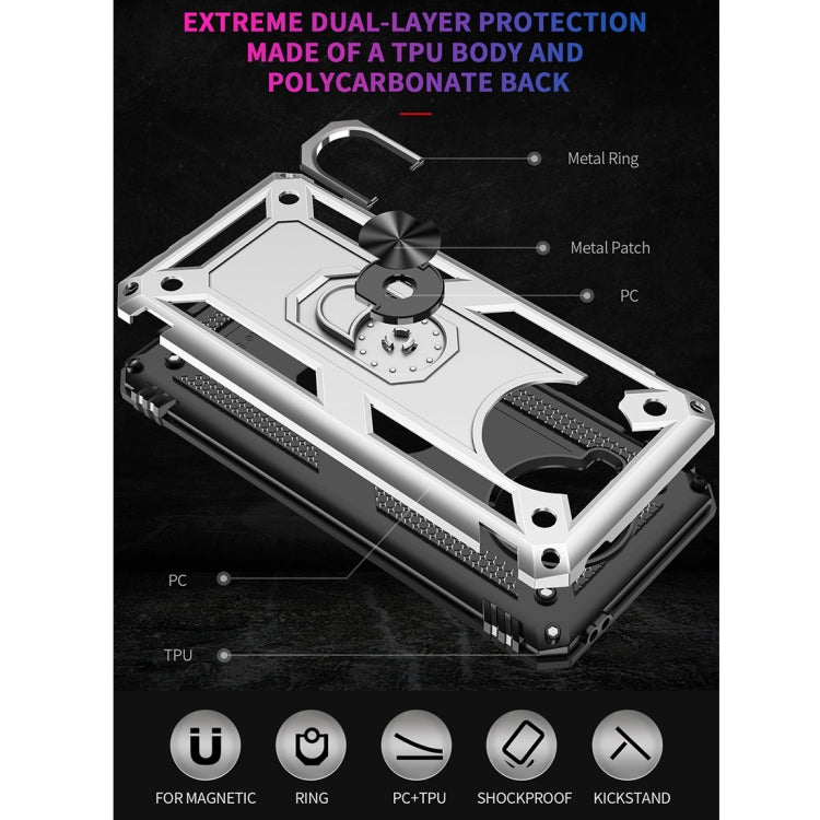 For Xiaomi Mi 10T Lite 5G Shockproof TPU + PC Protective Case with 360 Degree Rotating Holder