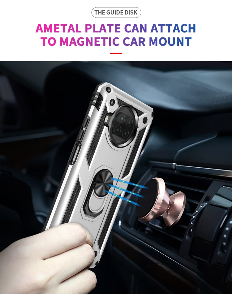 For Xiaomi Mi 10T Lite 5G Shockproof TPU + PC Protective Case with 360 Degree Rotating Holder