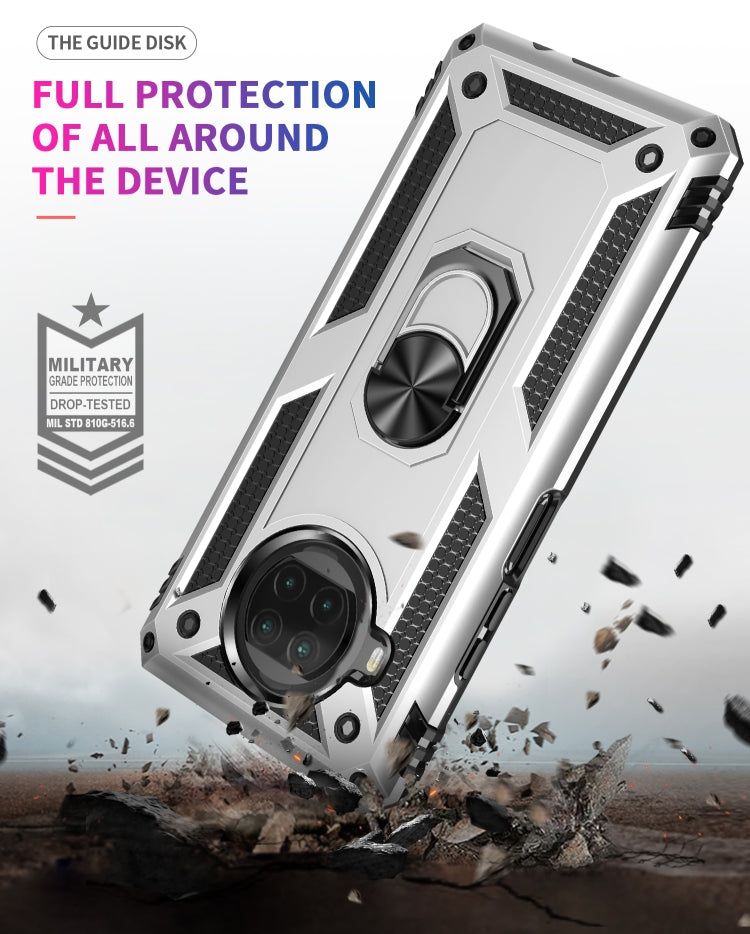 For Xiaomi Mi 10T Lite 5G Shockproof TPU + PC Protective Case with 360 Degree Rotating Holder