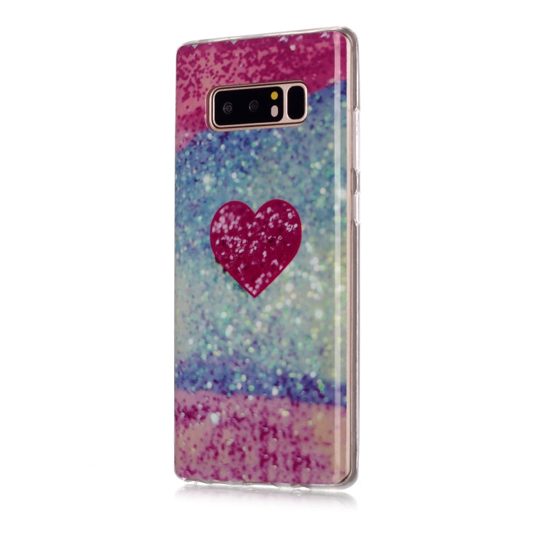For Galaxy Note 8 Coloured Drawing Pattern IMD Workmanship Soft TPU Protective Case