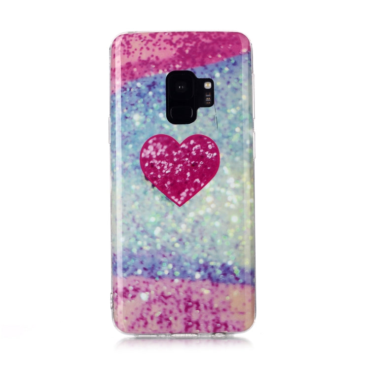 For Galaxy S9 Coloured Drawing Pattern IMD Workmanship Soft TPU Protective Case
