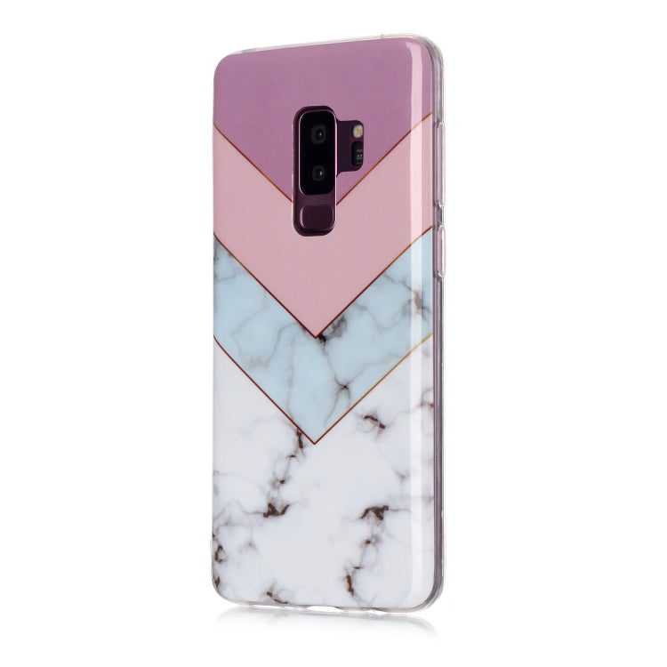 For Galaxy S9+ Coloured Drawing Pattern IMD Workmanship Soft TPU Protective Case
