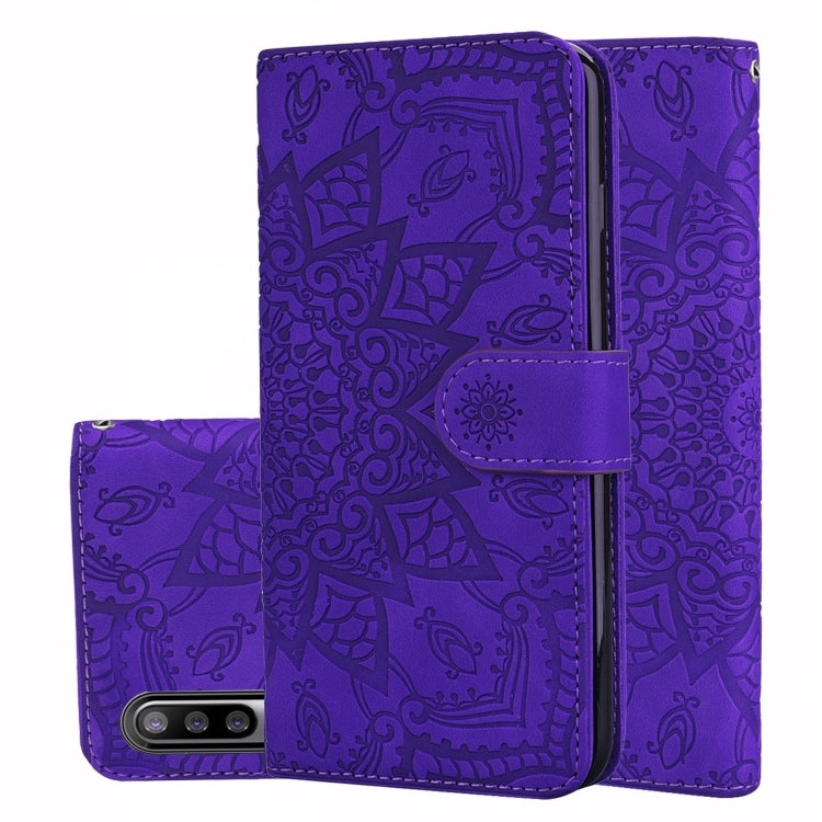 For Xiaomi Mi CC9e / Mi A3 Calf Pattern Mandala Double Folding Design Embossed Leather Case with Wallet & Holder & Card Slots