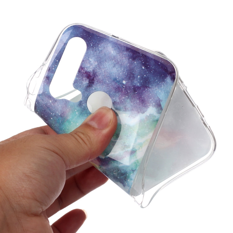 For Huawei P20 Lite Coloured Drawing Pattern IMD Workmanship Soft TPU Protective Case