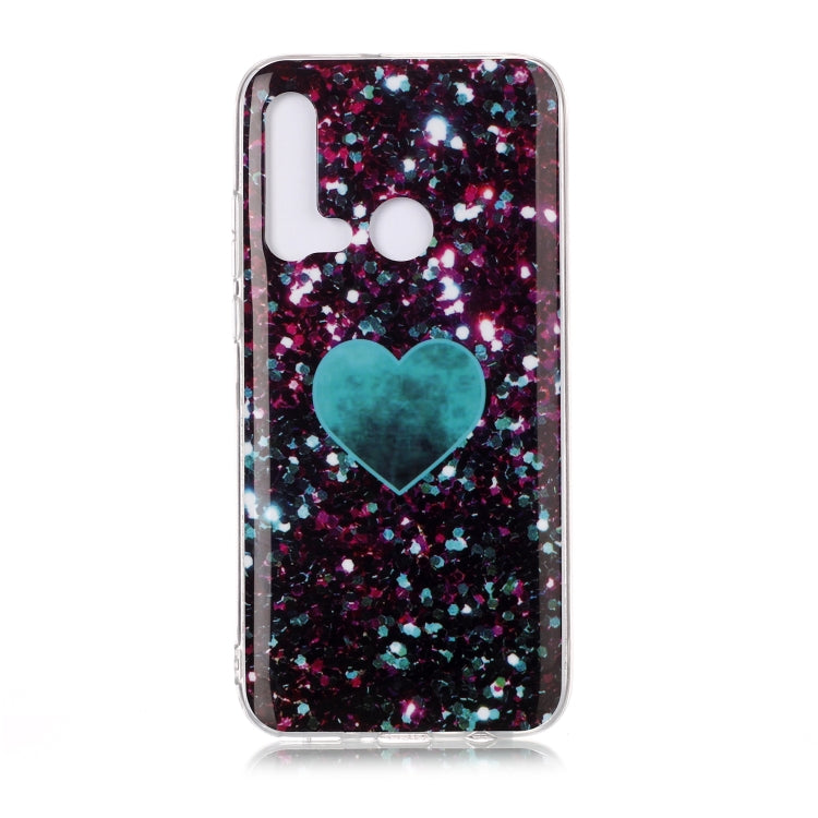For Huawei P20 Lite Coloured Drawing Pattern IMD Workmanship Soft TPU Protective Case