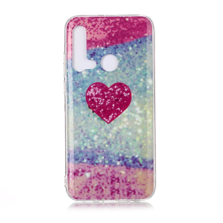 For Huawei P20 Lite Coloured Drawing Pattern IMD Workmanship Soft TPU Protective Case