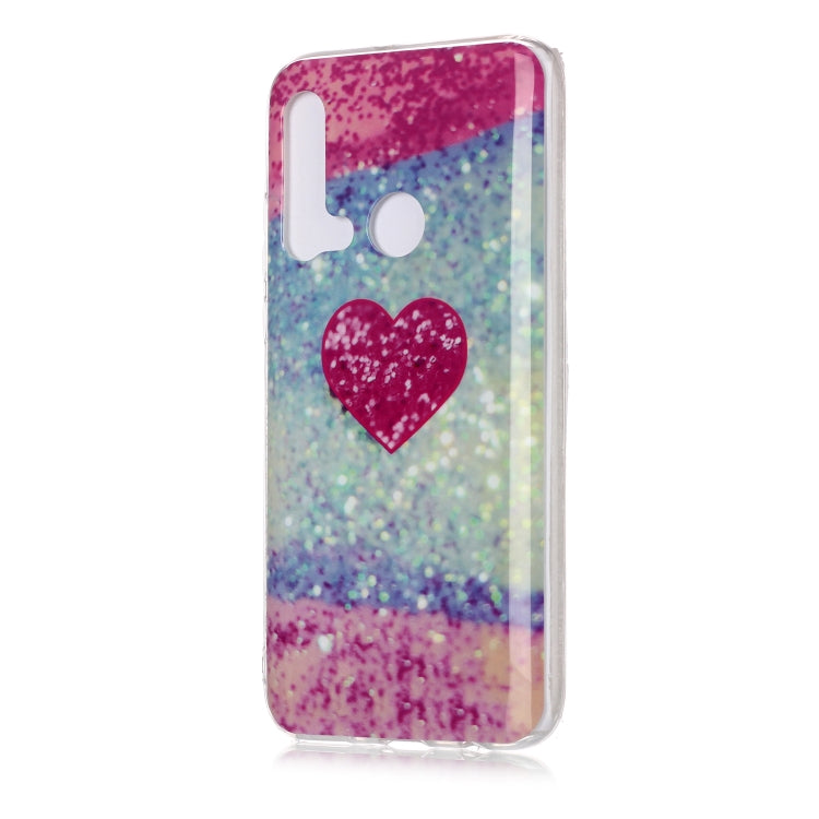 For Huawei P20 Lite Coloured Drawing Pattern IMD Workmanship Soft TPU Protective Case