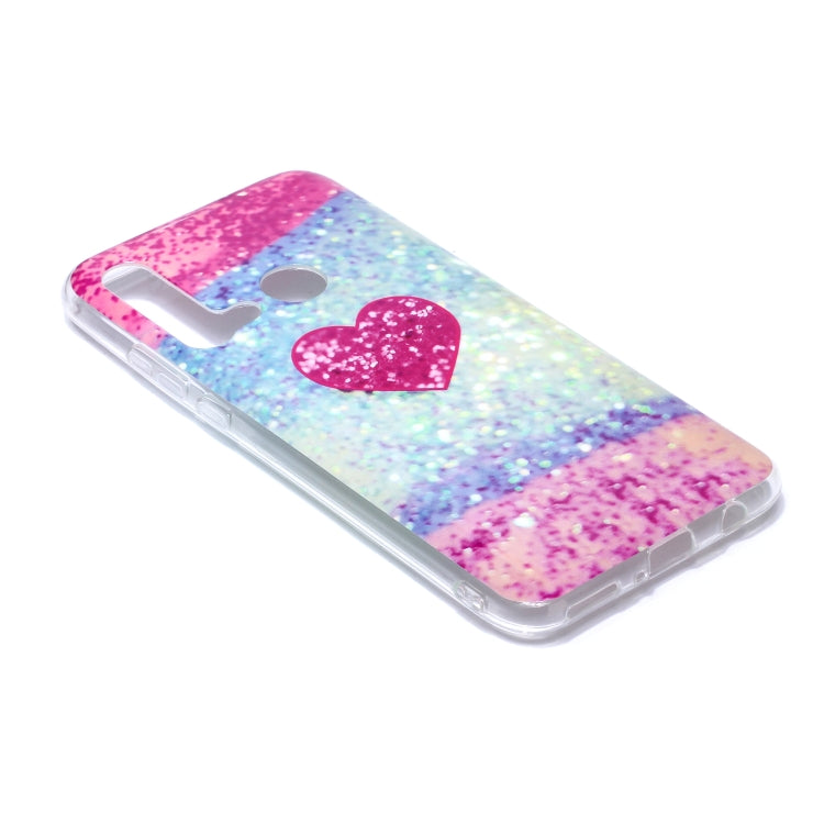 For Huawei P20 Lite Coloured Drawing Pattern IMD Workmanship Soft TPU Protective Case