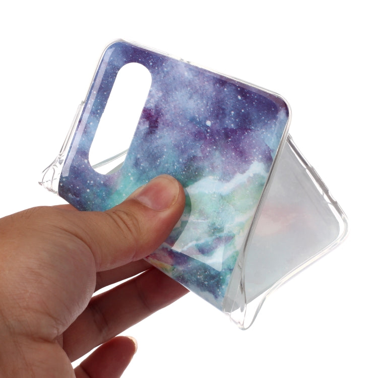 For Huawei P30 Coloured Drawing Pattern IMD Workmanship Soft TPU Protective Case