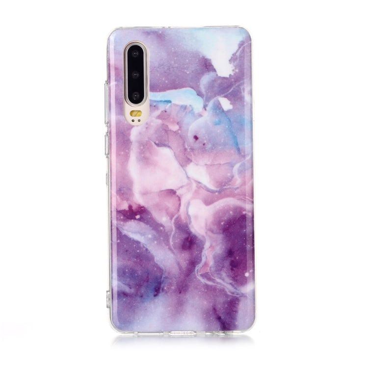 For Huawei P30 Coloured Drawing Pattern IMD Workmanship Soft TPU Protective Case
