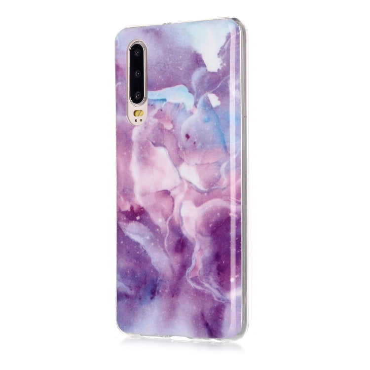 For Huawei P30 Coloured Drawing Pattern IMD Workmanship Soft TPU Protective Case
