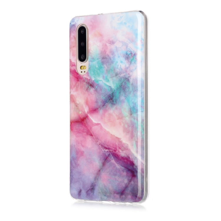 For Huawei P30 Coloured Drawing Pattern IMD Workmanship Soft TPU Protective Case