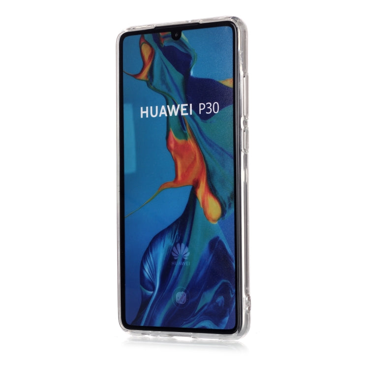 For Huawei P30 Coloured Drawing Pattern IMD Workmanship Soft TPU Protective Case